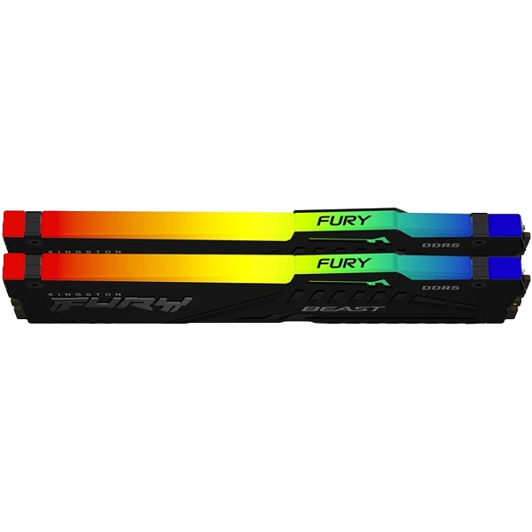 Kingston FURY Beast RGB 16GB DDR5 Dual Channel Desktop Memory DIMM